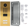 DoorBird IP Video Door Station D2102V, stainless steel V2A, 2 call buttons, incl. flush-mounting housing, (Surface-mounting housing sold separately)