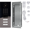 DoorBird IP Video Door Station D2103V, Stainless steel V2A, 3 call buttons, incl. flush-mounting housing,  (Surface-mounting housing sold separately)