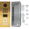 DoorBird IP Video Door Station D2103V, Stainless steel V2A, 3 call buttons, incl. flush-mounting housing,  (Surface-mounting housing sold separately)