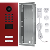 DoorBird IP Video Door Station D2102V, stainless steel V2A, 2 call buttons, incl. flush-mounting housing, (Surface-mounting housing sold separately)