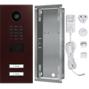 DoorBird IP Video Door Station D2102V, stainless steel V2A, 2 call buttons, incl. flush-mounting housing, (Surface-mounting housing sold separately)