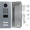 DoorBird IP Video Door Station D2102V, stainless steel V2A, 2 call buttons, incl. flush-mounting housing, (Surface-mounting housing sold separately)