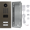DoorBird IP Video Door Station D2102V, stainless steel V2A, 2 call buttons, incl. flush-mounting housing, (Surface-mounting housing sold separately)