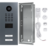 DoorBird IP Video Door Station D2102V, stainless steel V2A, 2 call buttons, incl. flush-mounting housing, (Surface-mounting housing sold separately)