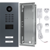 DoorBird IP Video Door Station D2102V, stainless steel V2A, 2 call buttons, incl. flush-mounting housing, (Surface-mounting housing sold separately)