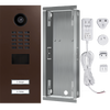 DoorBird IP Video Door Station D2102V, stainless steel V2A, 2 call buttons, incl. flush-mounting housing, (Surface-mounting housing sold separately)