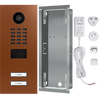 DoorBird IP Video Door Station D2102V, stainless steel V2A, 2 call buttons, incl. flush-mounting housing, (Surface-mounting housing sold separately)