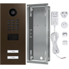 DoorBird IP Video Door Station D2102V, stainless steel V2A, 2 call buttons, incl. flush-mounting housing, (Surface-mounting housing sold separately)