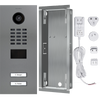 DoorBird IP Video Door Station D2102V, stainless steel V2A, 2 call buttons, incl. flush-mounting housing, (Surface-mounting housing sold separately)