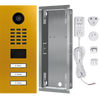 DoorBird IP Video Door Station D2103V, Stainless steel V2A, 3 call buttons, incl. flush-mounting housing,  (Surface-mounting housing sold separately)