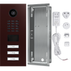 DoorBird IP Video Door Station D2103V, Stainless steel V2A, 3 call buttons, incl. flush-mounting housing,  (Surface-mounting housing sold separately)