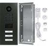 DoorBird IP Video Door Station D2103V, Stainless steel V2A, 3 call buttons, incl. flush-mounting housing,  (Surface-mounting housing sold separately)