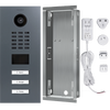 DoorBird IP Video Door Station D2103V, Stainless steel V2A, 3 call buttons, incl. flush-mounting housing,  (Surface-mounting housing sold separately)