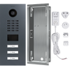 DoorBird IP Video Door Station D2103V, Stainless steel V2A, 3 call buttons, incl. flush-mounting housing,  (Surface-mounting housing sold separately)