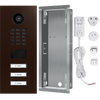 DoorBird IP Video Door Station D2103V, Stainless steel V2A, 3 call buttons, incl. flush-mounting housing,  (Surface-mounting housing sold separately)