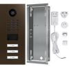 DoorBird IP Video Door Station D2103V, Stainless steel V2A, 3 call buttons, incl. flush-mounting housing,  (Surface-mounting housing sold separately)