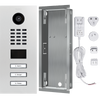 DoorBird IP Video Door Station D2103V, Stainless steel V2A, 3 call buttons, incl. flush-mounting housing,  (Surface-mounting housing sold separately)