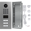 DoorBird IP Video Door Station D2103V, Stainless steel V2A, 3 call buttons, incl. flush-mounting housing,  (Surface-mounting housing sold separately)