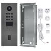 DoorBird IP Video Door Station D2101FV EKEY for single family homes, 1 call button, includes Flush Mounting, with cut-out for ekey Home FS OM I module (fingerprint reader not included in delivery, no surface-mounting housing available)
