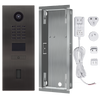DoorBird IP Video Door Station D2101FV EKEY for single family homes, 1 call button, includes Flush Mounting, with cut-out for ekey Home FS OM I module (fingerprint reader not included in delivery, no surface-mounting housing available)