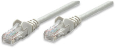 INTELLINET/Manhattan 319867 Network Cable, Cat5e, UTP 25 ft. (7.5 m), Grey (10 Packs), Stock# 319867