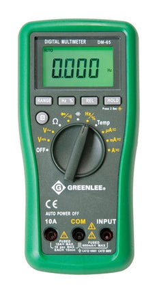 Greenlee DMM, 1000V AC/DC, 10A, CAP, TEMP (DM-65) ~ Stock# DM-65