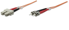 Fiber Optic Patch Cable, Duplex, Multimode 2.0 m (7.0 ft.), Orange, Part# 470117