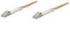 Intellinet Fiber Optic Patch Cable, Duplex, Multimode 2.0 m (7.0 ft.), Orange, Part# 470315
