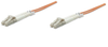 Intellinet Fiber Optic Patch Cable, Duplex, Multimode 3.0 m (10.0 ft.), Orange, Part# 470322