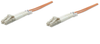 Intellinet Fiber Optic Patch Cable, Duplex, Multimode 5.0 m (14.0 ft.), Orange, Part# 470339