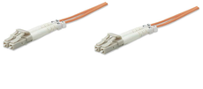 Intellinet Fiber Optic Patch Cable, Duplex, Multimode 10.0 m (33.0 ft.), Orange, Part# 470346