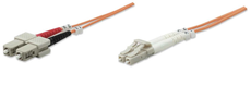 Fiber Optic Patch Cable, Duplex, Multimode 2.0 m (7.0 ft.), Orange, Part# 470377