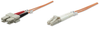 Intellinet Fiber Optic Patch Cable, Duplex, Multimode 3.0 m (10.0 ft.), Orange, Part# 470384