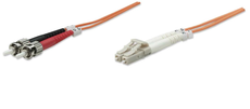 Intellinet Fiber Optic Patch Cable, Duplex, Multimode 10.0 m (33.0 ft.), Orange, Part#  470445