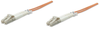 Intellinet Fiber Optic Patch Cable, Duplex, Multimode 20.0 m (66.0 ft.), Orange, Part# 472753