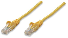 INTELLINET/Manhattan 320665 Network Cable, Cat5e, UTP 100 ft. (30.0 m), Yellow, Stock# 320665