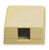 ICC SURFACE MOUNT BOX, 1-PORT, IVORY Stock# IC107SB1IV