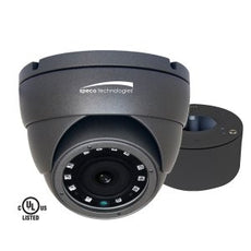 SPECO HD-TVI 2MP Eyeball Camera, 3.6mm Lens, Grey Housing (Junction Box Included), Stock# VLDT4G - Shipping Today!!