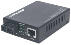 Intellinet Gigabit Ethernet Single-Mode Media Converter, IMC-SMSCG20KM, Part# 507349