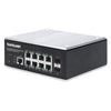 Intellinet IIS-8G02M, 8-Port Gigabit Ethernet Layer 2+ Web-Managed Industrial Switch with 2 SFP Ports, Part# 508834