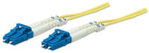 Intellinet Fiber Optic Patch Cable, Duplex, Single-Mode, Part# 516792