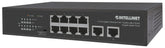 Intellinet IPS-08G02-120W, 8-Port Gigabit Ethernet PoE+ Switch with 2 RJ45 Gigabit Uplink Ports, Part# 561402