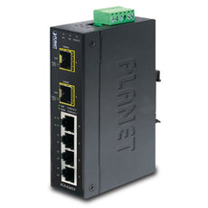 PLANET IGS-620TF IP30 Industrial 4-Port 10/100/1000T + 2-Port 100/1000X SFP Gigabit Switch (-40 to 75 degree C), Stock# IGS-620TF