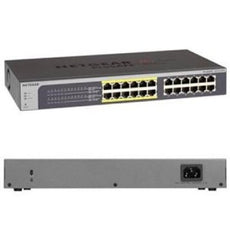 NETGEAR JGS524PE-100NAS ProSafe Plus, 16-Port Gigabit Switch with PoE, Stock# JGS524PE-100NAS