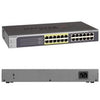 NETGEAR JGS524PE-100NAS ProSafe Plus, 16-Port Gigabit Switch with PoE, Stock# JGS524PE-100NAS