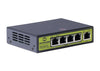 Syncom CMA-G5P-EX 4-Port Gigabit PoE 50W Repeater/Switch + 1 PoE Input port - 60W PoE++ Powered Injection (NOT included) Required for Full Power, Stock# CMA-G5P-EX