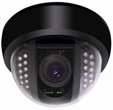 Speco CVC648IRHQ High Resolution Color Indoor Dome Cameras with Built-In IR 3.6mm lens - Black Housing, Stock# CVC648IRHQ