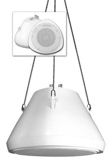 SPECO SP30PT 30 Watt RMS 5.25" Pendant Speaker with Hanging Chain, Part No# SP30PT