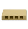 ICC SURFACE MOUNT BOX, ELITE, 4-PORT, IVORY Stock# IC108SB4IV