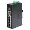 PLANET IVC-2002 IP30 Industrial Ethernet Extender, 4-Port RJ45 (LAN), 1-Port BNC, 1-Port RJ11 (-40 to 75C), Stock# IVC-2002